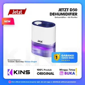 Jetzt D50 Dehumidifier Air purifier Mengurangi Kelembapan Ruangan 2L Mode Senyap Teknologi Anti Tumpah Menyerap Kelembaban Udara