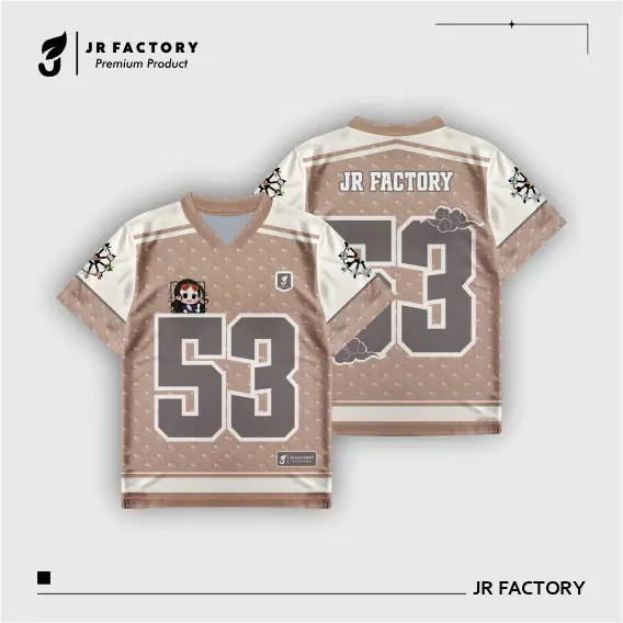 JR FACTORY_Jersey Dewasa Unisex Streetwear Oversize Number Dryfit Brazil Retro Vintage Hockey Boxy Fit Olahraga Pakaian 5