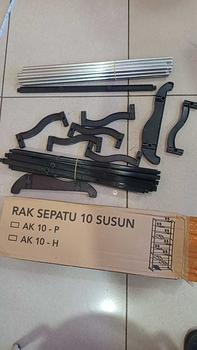 Product Review of Rak Rencengan Stainless Plastik untuk Jualan - Multifungsi untuk Warung dan Toko Kelontong - Furniture - Bisa juga untuk Rak Sepatu dan Rak Hijab from w**n 0