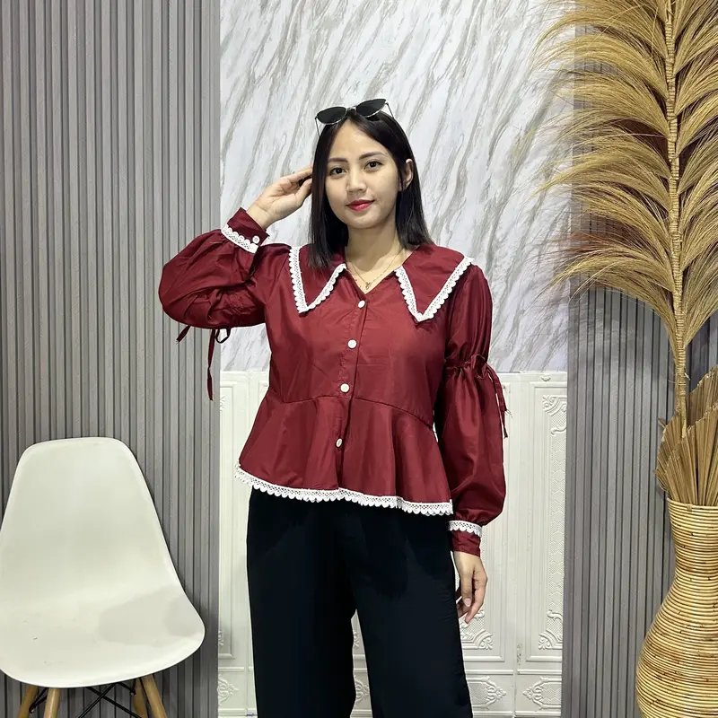 VAV - BRENDA BLOUSE POLOS RENDA / ATASAN WANITA RENDA -PN 1