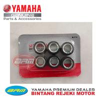 Gambar WEIGHT SET, ROLLER SET (6 PCS) YAMAHA LEXI 125 B3F-WE763-00 dari Yamaha Bintang Rejeki Motor Kab. Bandung 1 Tokopedia