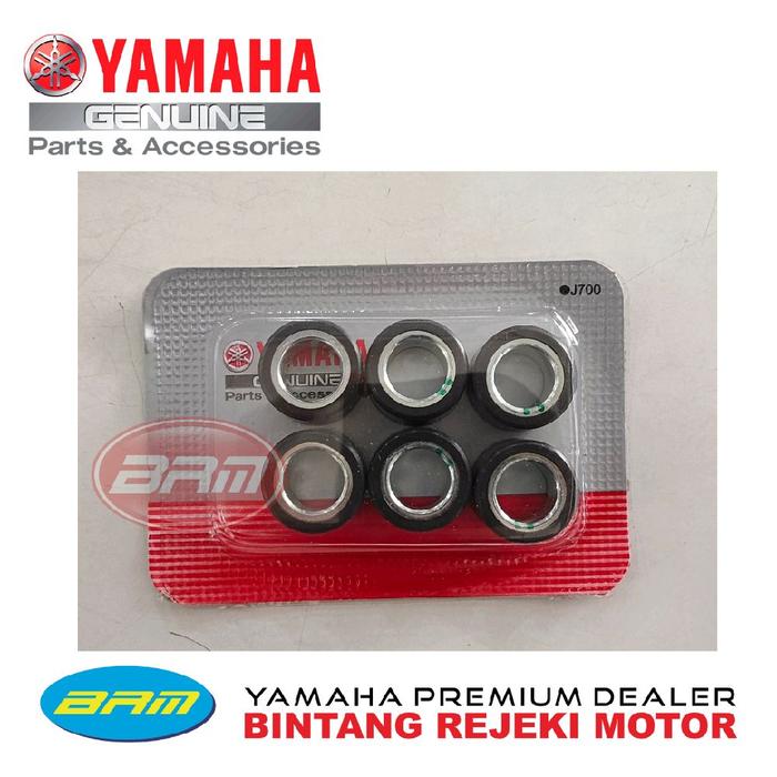 Gambar WEIGHT SET, ROLLER SET (6 PCS) YAMAHA LEXI 125 B3F-WE763-00 dari Yamaha Bintang Rejeki Motor Kab. Bandung Tokopedia