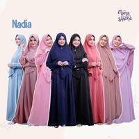 Gambar MANASIKANA CLEARANCE SALE Nadia gamis polos syari set jilbab dewasa - Black, M dari Manasikana Kota Tasikmalaya 1 Tokopedia