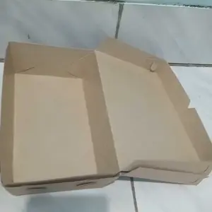 LUNCH BOX PAPER KOTAK MAKAN / DUS KRAFT COKLAT TAKEAWAY / DUS NASI / KOTAK NASI KRAFT COKLAT BROWN PAPER