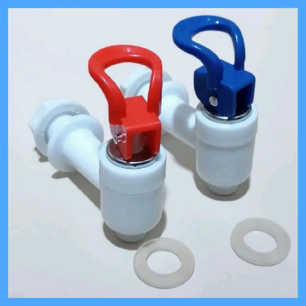 1 Set Keran Kran Dispenser Air ModelMiyakko Hot & Cool / Sepasang Biru Merah