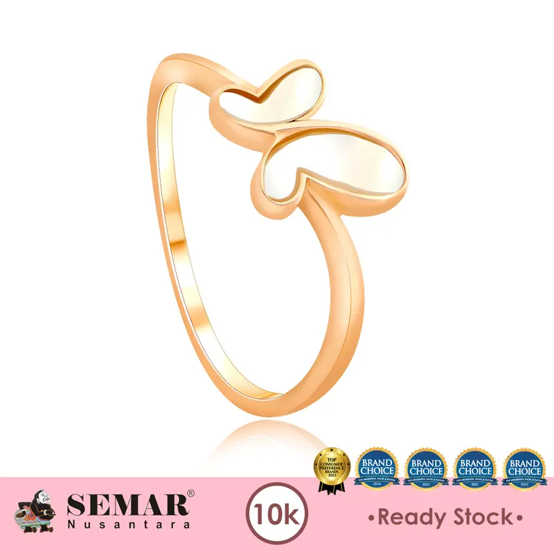 Cincin Emas Pieris Butterfly Series Gold 10K Semar Nusantara 2