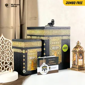 Celengan Ka'bah Viral Celengan KAKBAH JUMBO + KABAH MINI Buka Tutup Kunci Souvenir Haji Umroh Mekah MURAH