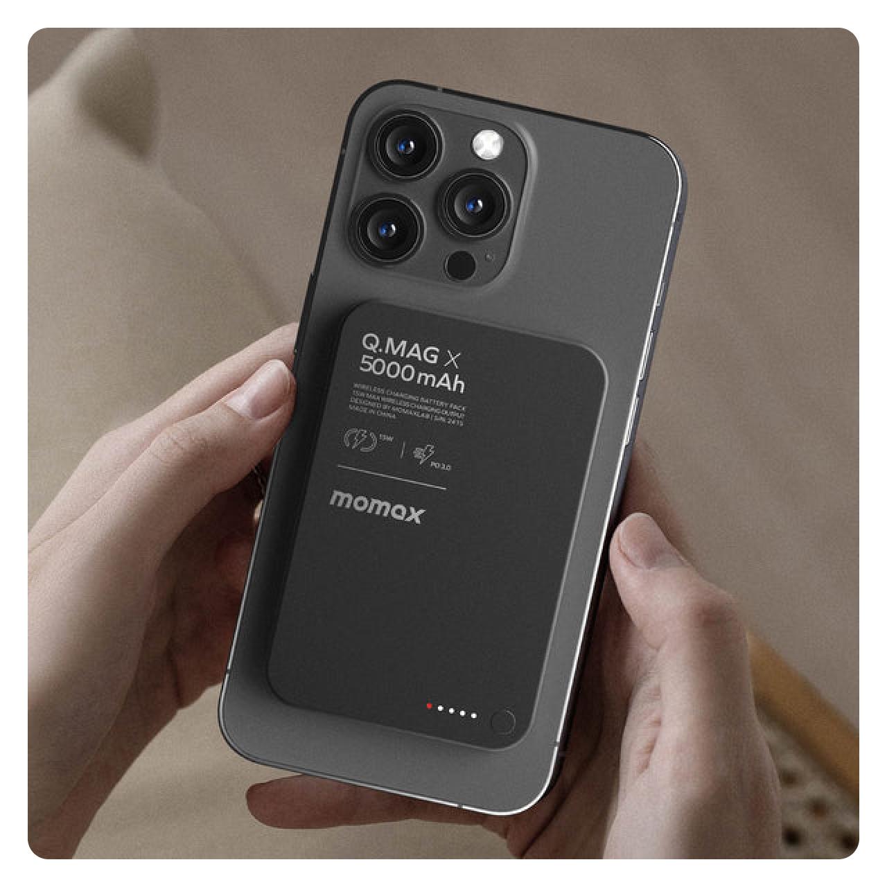 Momax Powerbank Magsafe 20000mAh 35W Q.Mag X2 Gen 2 - Titanium IP133E