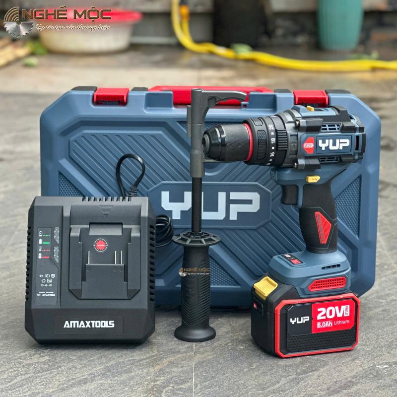 Máy khoan 3 chức năng rút lõi điều hòa YuPai YP20-DR13B lực siết 160n.m chân pin phổ thông có chống lât cổ tay