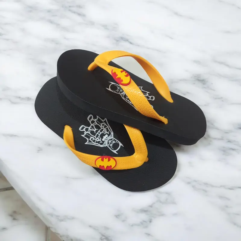 Sandal Jepit Anak Laki-laki Batman Polos Hitam Fashion 3