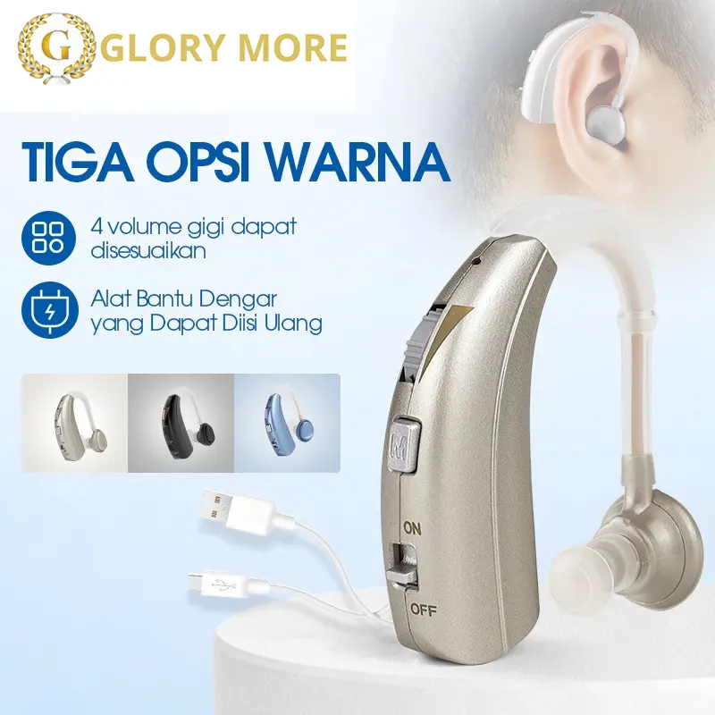 Britzgo Alat Bantu Dengar rechargeable digital hearing aids wireless asli alat pendengaran telinga orang tua terbaik original charge hearing