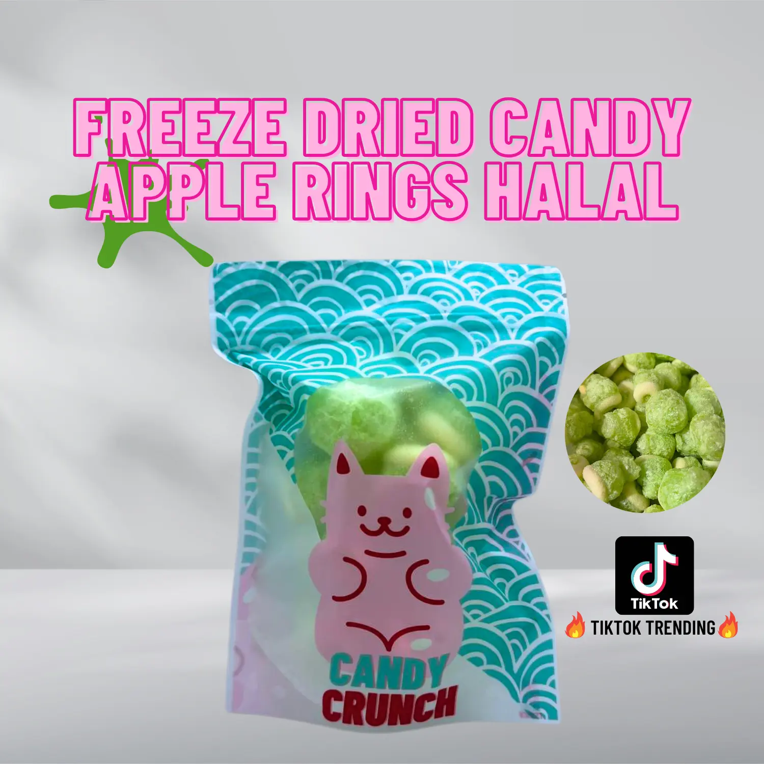 Freeze Dried Candy Apple Rings Gummy