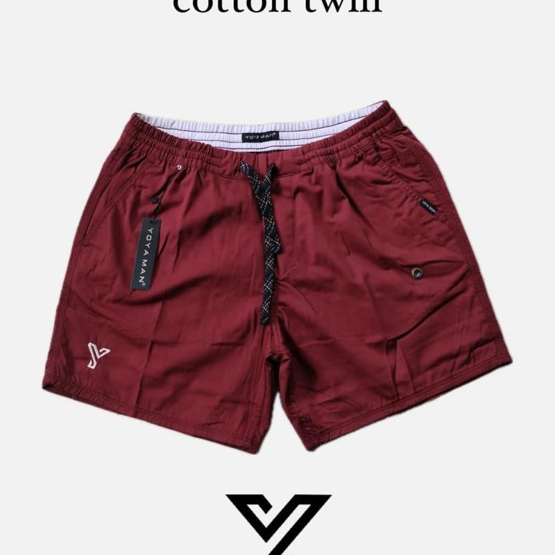 Celana pendek yoya man pendek pria wanita original basic boarshort celana pendek santai Katun 1