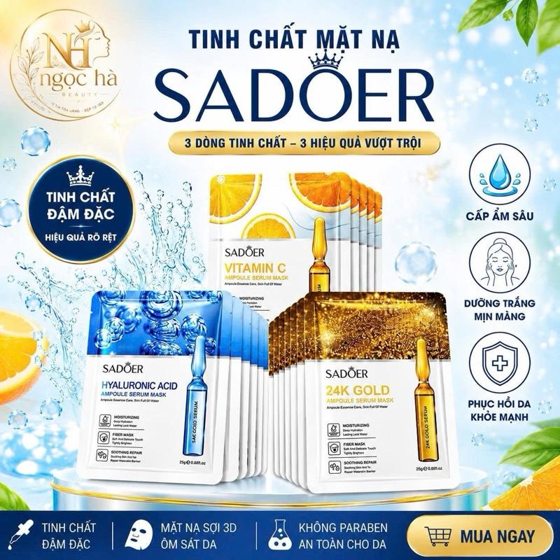 Combo 50 Miếng Mix 3 Vị HA - Vitamin C - Vàng 24K Giúp Cấp Ẩm Dưỡng Trắng Căng Bóng Giảm Lão Hóa Thu Nhỏ Lỗ Chân Lông Skincare Cosmetics