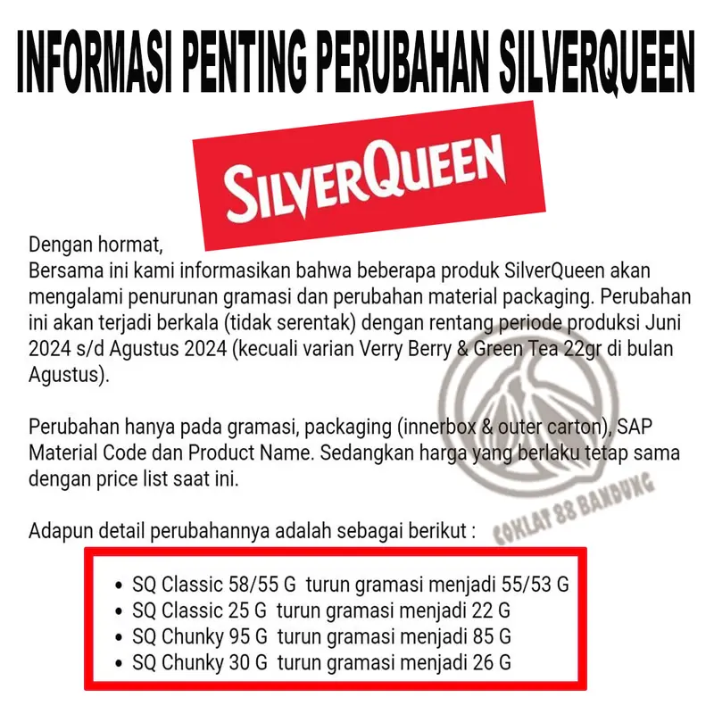 SILVERQUEEN CHUNKY BAR 1 BOX, COKLAT SILVERQUEEN CHUNKY BAR MINI 12 X 26gr, COKELAT SILVER QUEEN CHUNKY BAR 1