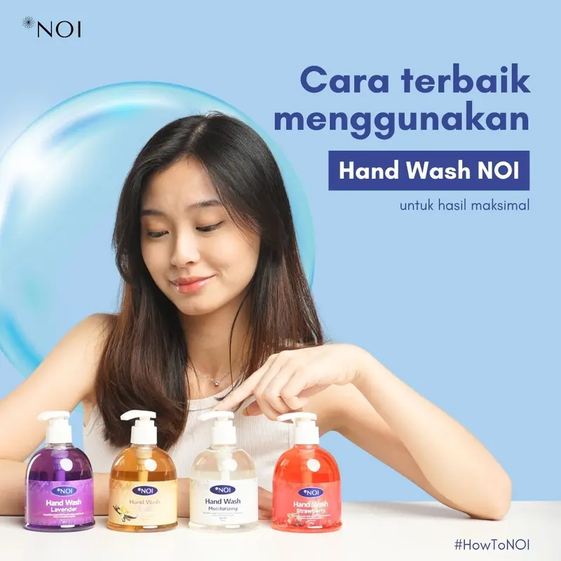NOI Hand Wash Vanilla 300 Ml Premium Parfum dan Anti Bakteri Kotoran Tangan Melembutkan Soap 1