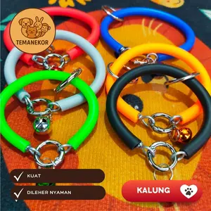 Kalung Hewan Silikon Premium Kucing, Anjing, Monyet dll – Lembut, Anti Iritasi, Warna Cerah