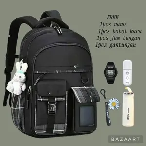 Tas Ransel Sekolah Anak Model Mika Korea Remaja Bonus Mulai Usia 5 Tahun Bisa COD