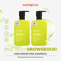Gambar [HARGA SPESIAL] Wonderlux Drop Dead Growgeous! Densifying Hair Growth Shampoo [2x250ml] Haircare Rontok Lebat Vitamin Sampo Perawatan Conditioner dari Wonderlux ID Kab. Sidoarjo 1 Tokopedia