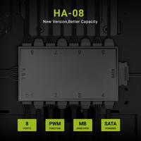 Gambar ID-COOLING HA-08 - ARGB PWM Fan Hub Splitter 8 Port dari Techno Computer Bali Kota Denpasar 5 Tokopedia