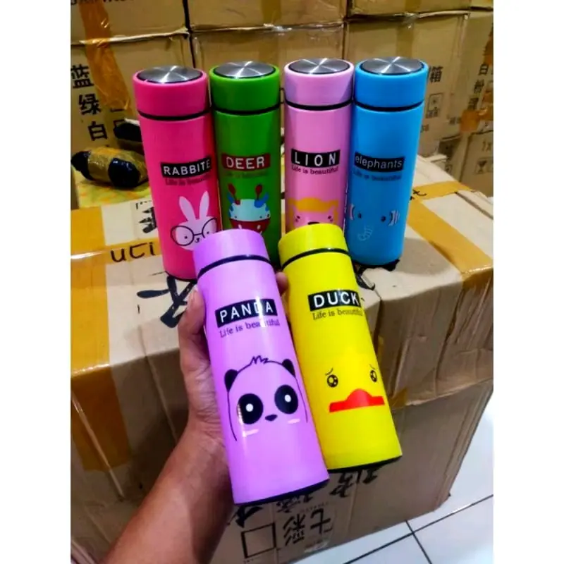 B ( B90 ) MY BOTTLE KACA SIX OUP ANIMAL / BOTOL MINUM TANPA DUS Plastik Kitchenware Water 1