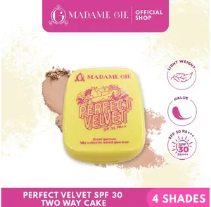 Madame Gie Perfect Velvet SPF 30 Two Way Cake - Bedak Padat - FYC Powder Wajah