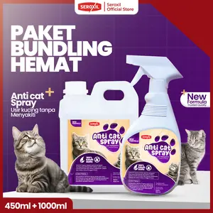 Paket Hemat Pengusir Kucing Liar - Seroxil 1 Liter dan 470ml