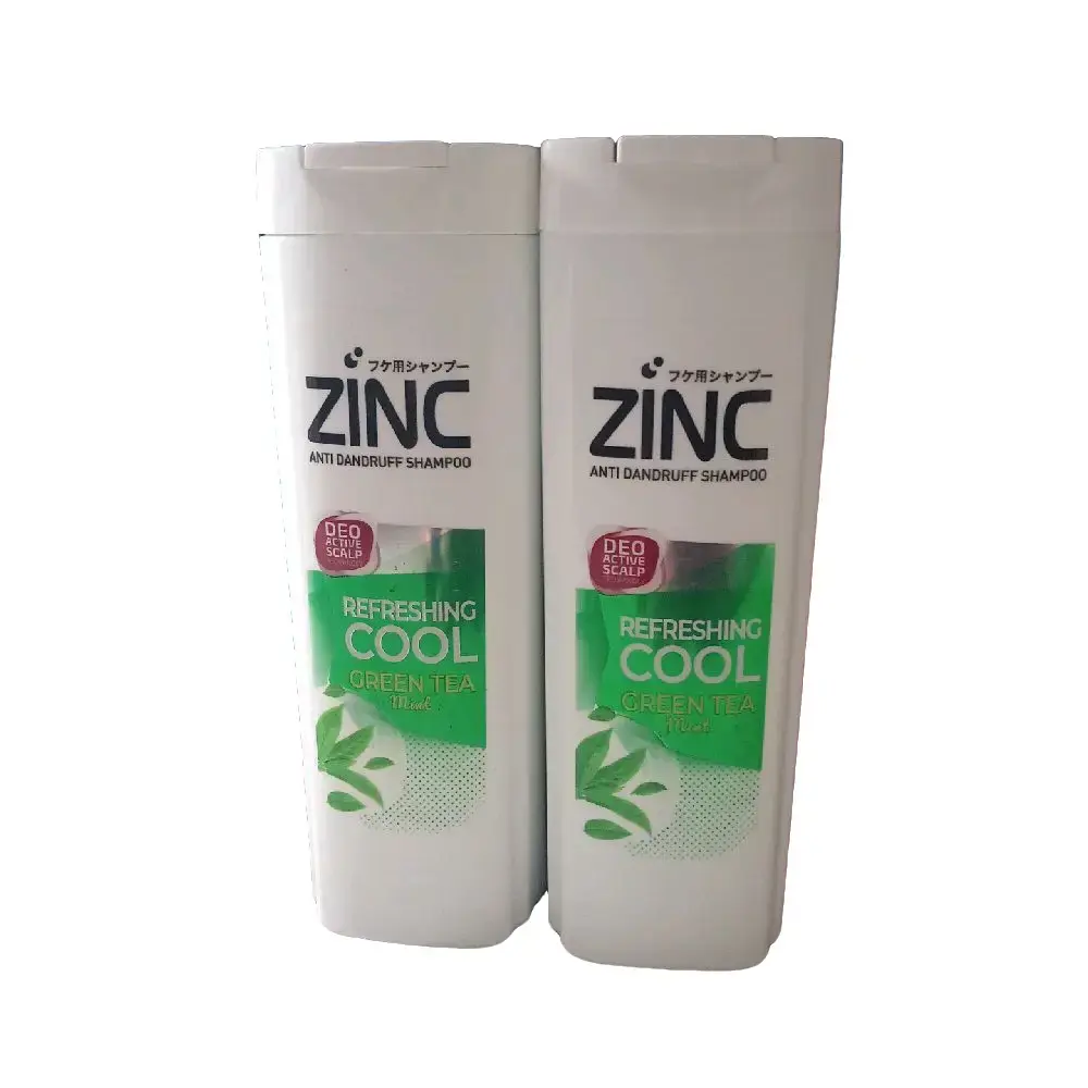 (paket hemat isi 2 pcs)sampoo zinc refreshing cool 170 ml ginseng shampoo hair care