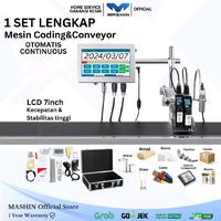 Gambar Mashin - Mesin Coding Inkjet Expired Date Oyomatis Continue SET LENGKAP Conveyor JMZ-150P dari Mashin Store Kota Tangerang 1 Tokopedia