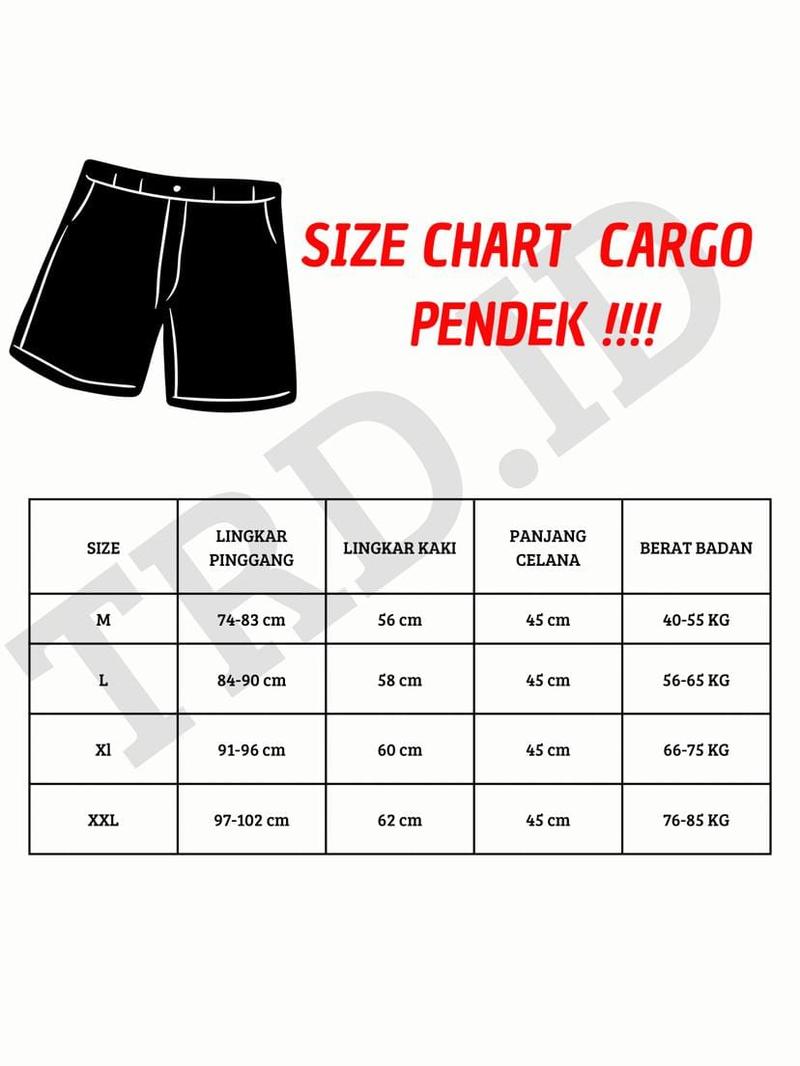 Product Introduction of CELANA BOARDSHORT CARGO PINGGANG KARET MODEL DIATAS LUTUT POLOS PRIA/ ada 6 kantong / bahan katun premium nyaman 0