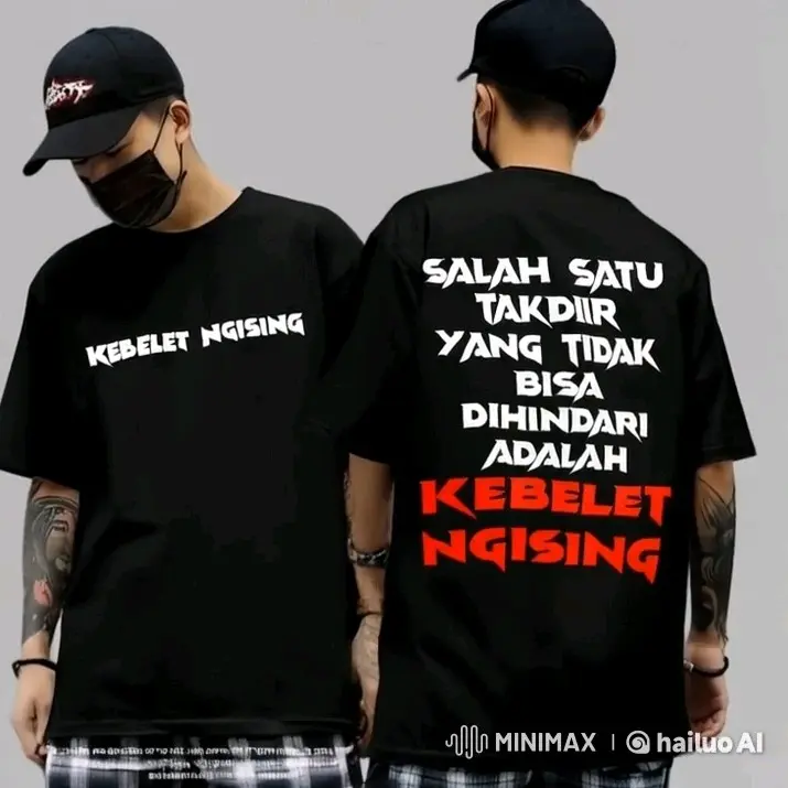 Kaos Kata-Kata Pendek Katun Lembut Sablon Distro Baju - Bajudistro - Wanita, Pria 2