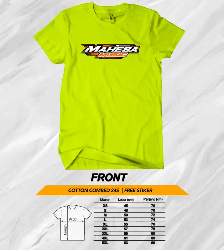 kaos original mahesa music 1 kain combed 24s premium 2