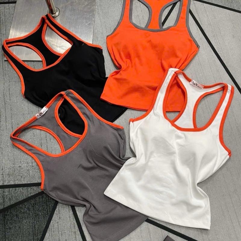 ( DUỚI 52ký ) ÁO THUN 3 LỖ CHẠY VIỀN CÓ KÈM MÚT ĐỆM FOM CROPTOP