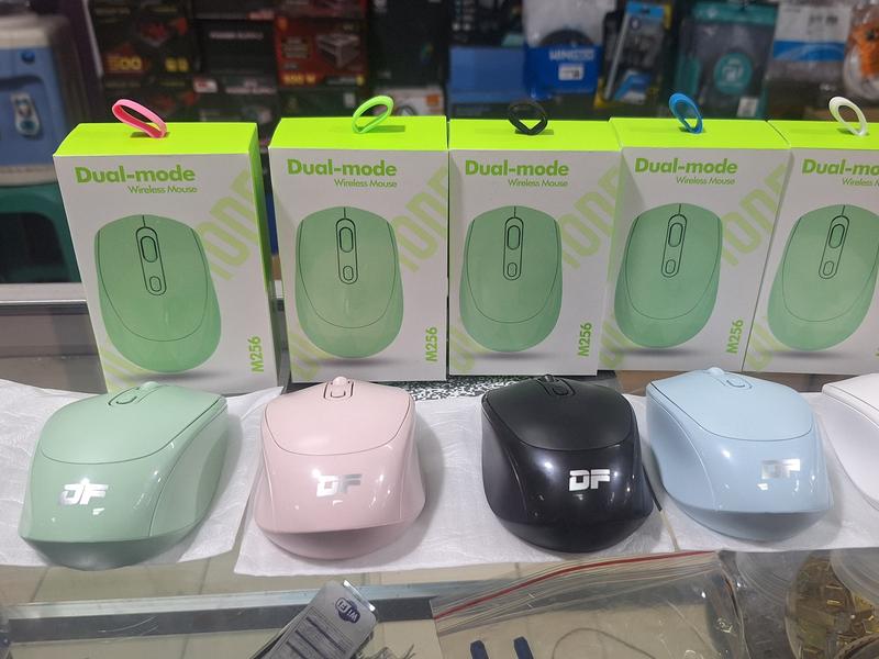 MOUSE WIRELESS + BLUETOOTH DUAL MODE DF M256 buat komputer kantor dan sekolah 1