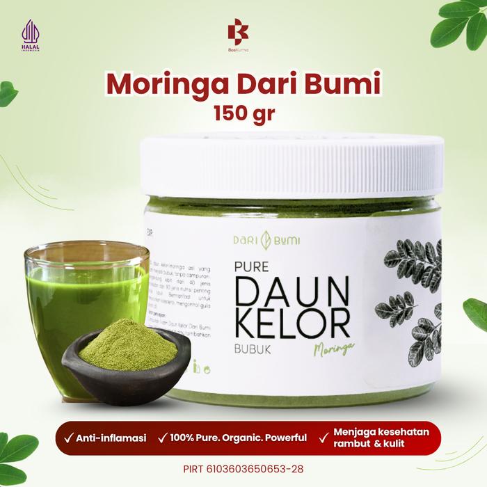 Gambar Moringa Dari Bumi 150 gram Bubuk Daun Kelor dari Bos Kurma_NEW Kota Administrasi Jakarta Barat Tokopedia
