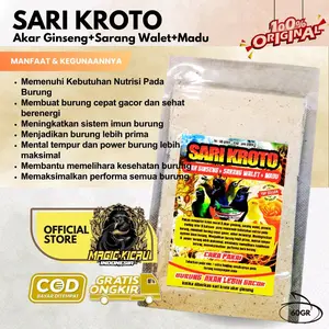 Sari Kroto akar gingseng plus sarang walet plus madu membuat burung cepat gacor dan sehat berenergi