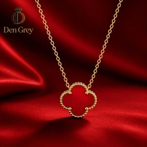 Dây Chuyền Cỏ Bốn Lá Nữ Mặt Dây Chuyền May Mắn Không Phai Màu Thiết Kế Tối Giản Cao Cấp Phong Cách Thanh Lịch Dễ Phối Đồ Dây Chuyền Nữ Hàn Quốc Đeo Hằng Ngày Đi Làm Đi Học Hẹn Hò Dự Tiệc Quà Tặng Bạn Gái Sinh Nhật Valentine Dây Chuyền Cỏ Bốn Lá Zircon