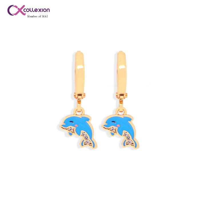 Gambar Collexion Vinnie Dolphin Earrings Anting Anak Lapis Emas Gold Plated 0817240004 dari Collexion Kota Administrasi Jakarta Utara Tokopedia