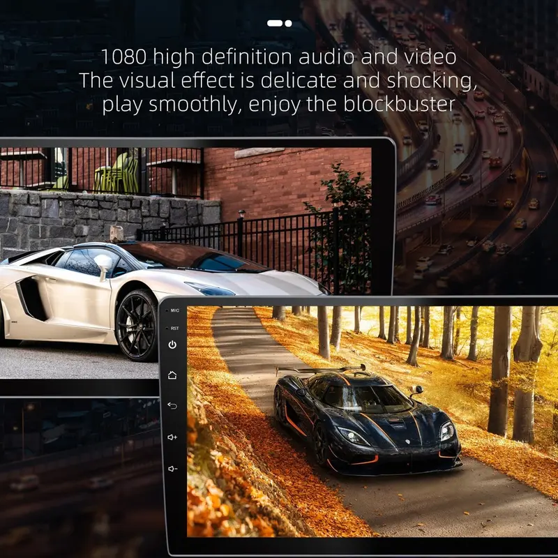 8Cores 8GB+128GB Head Unit Support Plug SIM Card IPS Car Screen Android 13 Mobile Navigasi , Built-in Fan Car Radio / FM radio player, GPS, Wifi, Bluetooth Untuk TOYOTA Daihatsu Mitsubishi android mobil Navigation 8