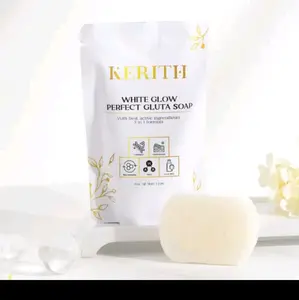 (BPOM) 60GR SABUN KERITH WHITE GLOW PERFECT SOAP SABUN PEMUTIH KERITH GLUTATHIONE NIACINAMIDE AHA COLLAGEN
