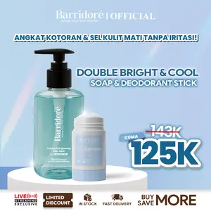 [Bundle Spesial] Deodorant Barridore + Sabun Mandi Anti Jerawat: Solusi Komplit untuk Keringat, Bau, & Kulit Sehat!