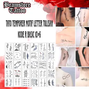 Tato Temporer Letter set R Model Kata kata Kecil