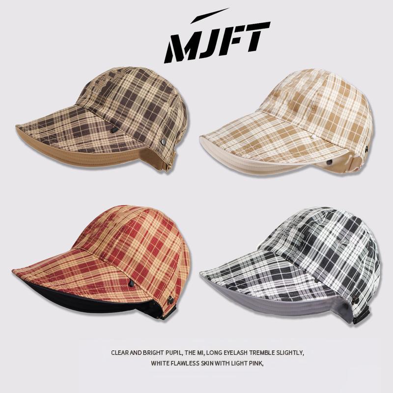 Mũ lưỡi trai nữ MJFT 2 mặt chất vải chống nước cao cấp, vành rộng che nắng, đeo khẩu trang tiện lợi, thiết kế nơ gập gọn thời trang, hợp đi du lịch, đi làm