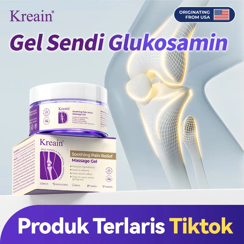 Kreain Collagen Knee Cream, Soothes Joint Pain, Correction Deformation Recovery Cream Lotion Tubuh 1