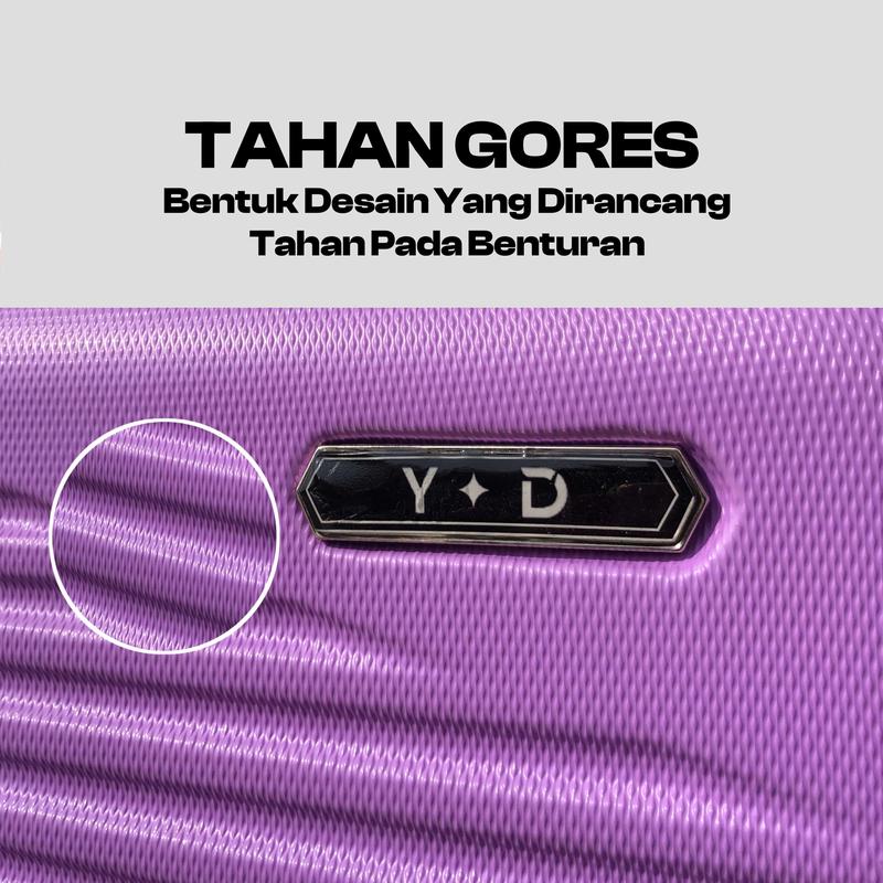 Koper 1037 Bagasi Size 24inci Anti Lecet Tahan Banting Roda 4 Putar 360derajat Pin Lock 5
