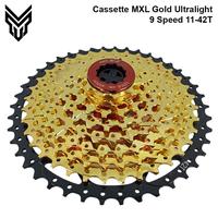 Gambar MXL Cassette Gear Sepeda MTB Gravel 9  Speed 11-42T Gold dari Happy Bike Kota Administrasi Jakarta Selatan 1 Tokopedia
