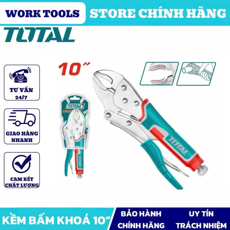 Kềm bấm khoá 10” TOTAL THT191003