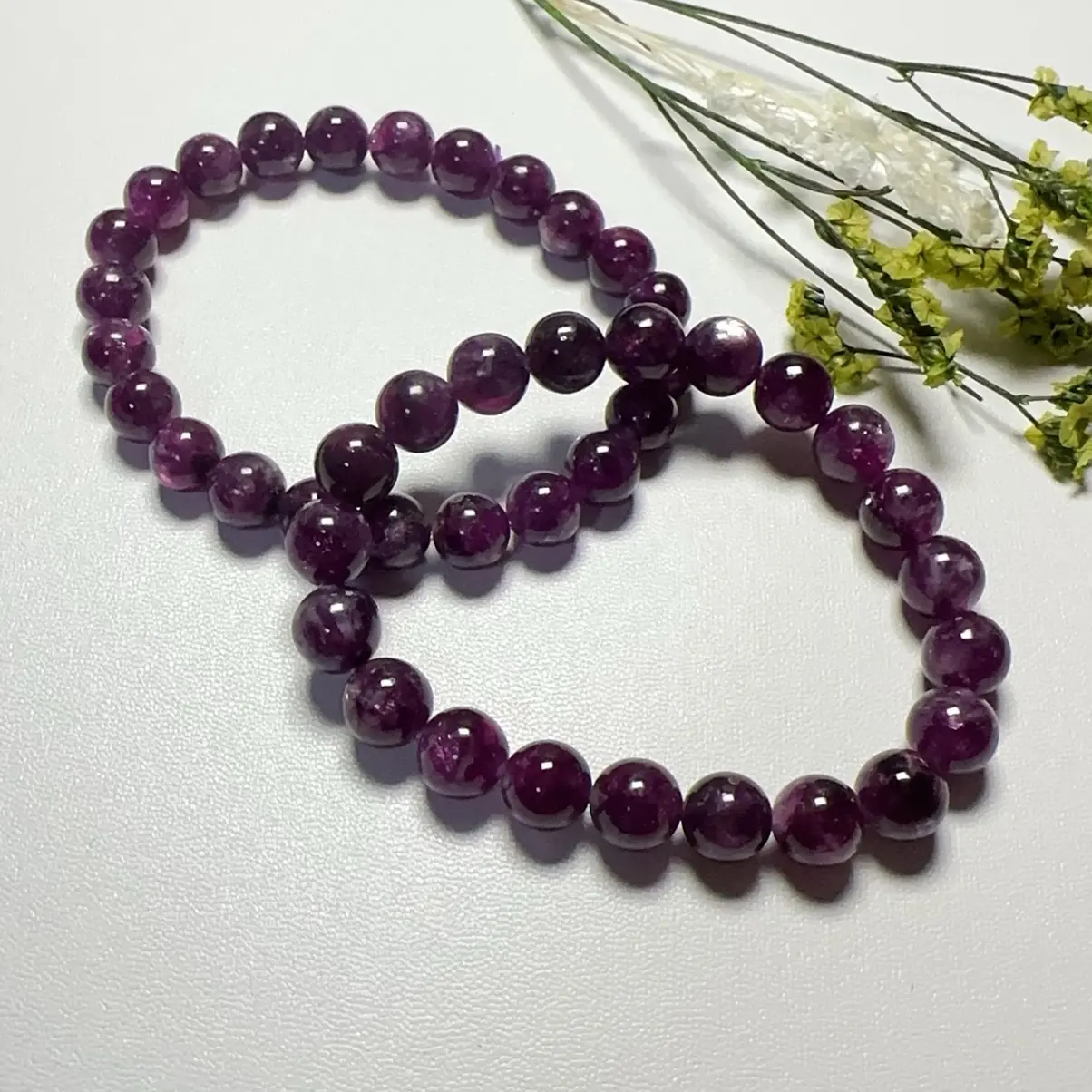 (SG Seller)Purple Emerald,Mica Bracelet