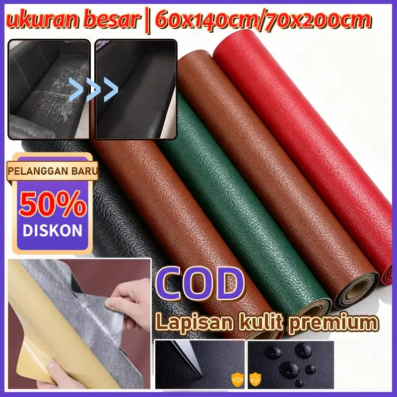 【Hemat Waktu】Stiker Kulit Self-Adhesive | Pasang Sendiri Tanpa Alat Khusus