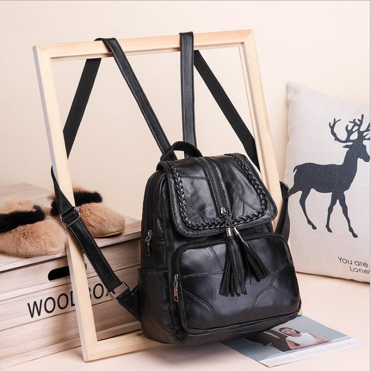 Ba lô Da Nữ thời trang chống nước BL854 - Đeo Vai Backpack 4